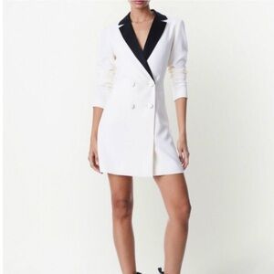 Alice + Olivia Kyrie Tuxedo Dress